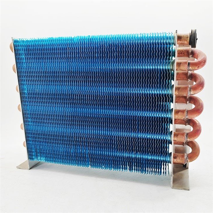 Copper Tube Plate Fin Split Ac Cooling Coil Condenser